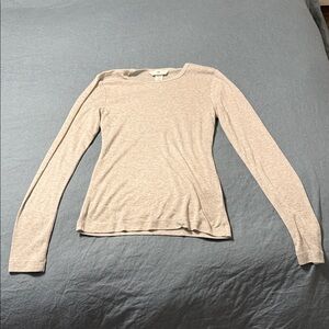 H&M Light Beige Long Sleeve Top